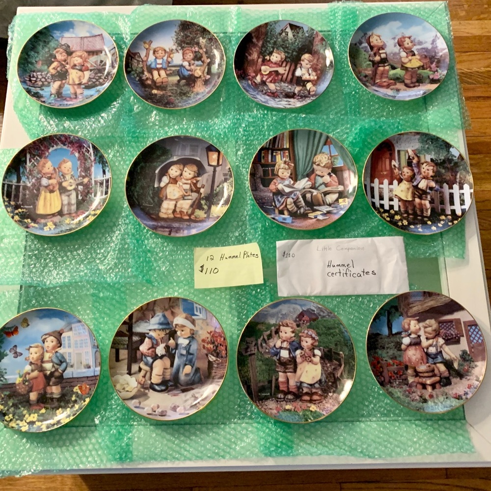Little companion Hummel plates